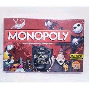 Monopoly Tim Burton's The Nightmare Before Christmas Board Game New SEALED